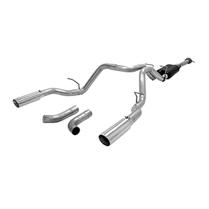 Flowmaster 817541 Cat-back System 409S - Dual Rear/Side Exit-American Thunder-Moderate/Aggressive