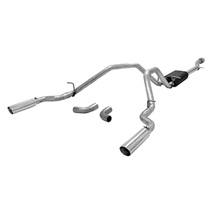 Flowmaster 817666 Cat-back System 409S - Dual Rear or Side Exit - Force II - Moderate Sound