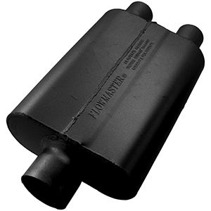 Flowmaster 9430422 40 Delta Flow Muffler - 3.00 Center In / 2.25 Dual Out - Aggressive Sound