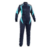 OMP Racing Elle  Suit, Navy Blue/ Tiffany Size 38