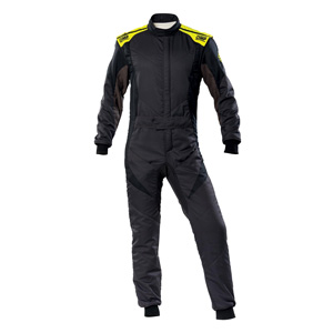 OMP Racing First Evo Suit, Florecent Yellow Size 64
