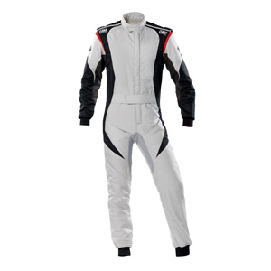 OMP Racing First Evo Suit, Gray/Black Size 52