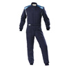 OMP Racing First-S Suit, Navy/Cyan Size 44