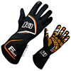 K1 FLIGHT Driving Gloves, Black/FLO Orange, 2X-Large