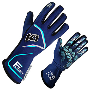 K1 FLIGHT Driving Gloves, Blue/FLO Blue, 2X-Large