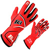 K1 FLIGHT Driving Gloves, Red, 2X-Large