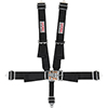 G-FORCE Pro Series Latch & Link 5-Point Individual Harness Set - Pull Down, Black