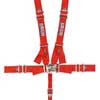 G-FORCE Pro Series Latch & Link 5-Point Individual Harness Set - Pull Down, Red