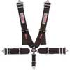 G-FORCE Pro Series SFI 16.1 Camlock 5-Point Individual Pull Down Safety Harness - Black 7000Bk