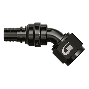 Goodridge -10 45 Degree Double Swivel 711 Series Crimp Fitting