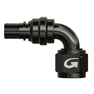 Goodridge -10 90 Degree Double Swivel 711 Series Crimp Fitting