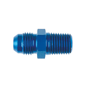 Goodridge Straight Male 3/8 JIC to Straight Male 1/8" NPT Adaptor, Blue