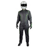 K1 GT2 Adult Nomex Fire Suit- Black, Flo Green - Size 2XL