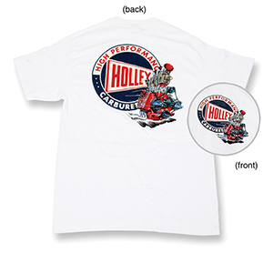 Holley 10012-MD Holley Flathead Shirt (white) Medium