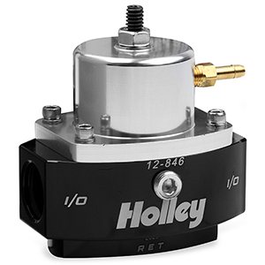 Holley 12-846 Billet Fp Reg, Adj 15-65 Psi 8an In/out 6an Return
