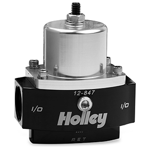 Holley 12-847 Billet Fp Reg, Adj 4.5-9 Psi 10an In/out 8an Rturn