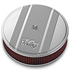 Holley 120-151 Holley Air Clnr, Finned, W/ 14x3 Premium Fltr, Pol