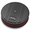 Holley 120-153 Holley Air Clnr, Finned, W/ 14x3 Premium Fltr, Blk
