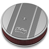 Holley 120-160 Holley Air Clnr, Finned, W/ 14x3 Premium Fltr, Raw