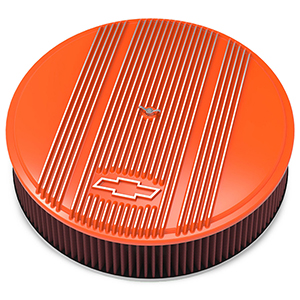 Holley 120-176 Bowtie Air Clnr Finned 14x3 Prem Orng Holley Performance