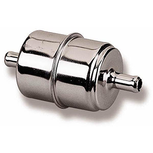 Holley 162-523 Chrome Fuel Filter (3/8" Hose)