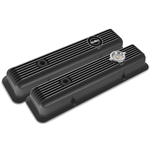 Holley 241-135 Sbc Muscle Series Valve Covers,finned,gloss Black