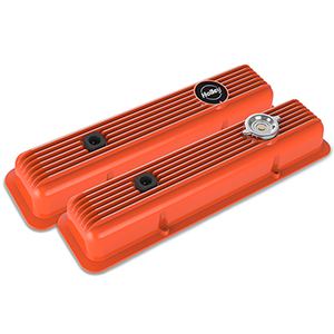 Holley 241-136 Sbc Muscle Series Valve Covers,finned,factory