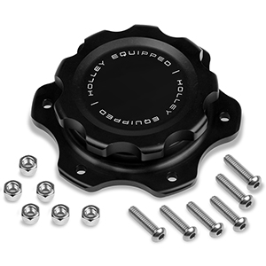 Holley 241-226 Billet Fuel Cell Cap W/6 Bolt Flange - Holley