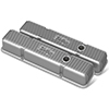 Holley 241-240 Sbc Holley Valve Covers,finned,w/emis,raw