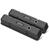 Holley 241-242 Sbc Holley Valve Covers,finned,w/emis,blk