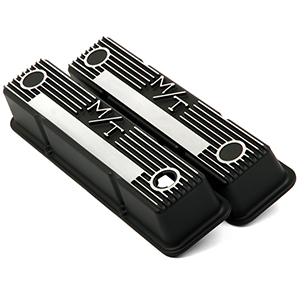 Holley 241-83 Valve Cover, M/t Sbc, Black Krinkle