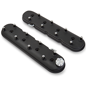 Holley 241-91 Valve Cover, Ls Black Krinkle Finish