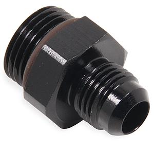 Holley 26-157 Adaptor, Black - 6an to 8an O-ring