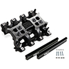 Holley 300-121BK Ls1/ls2 Dual-quad Intake Manifold, Efi - Black
