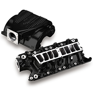 Holley 300-72BK Kit, Ford Upper/lower Black Manifold