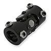 Holley U-joint - Steel - Black Zinc