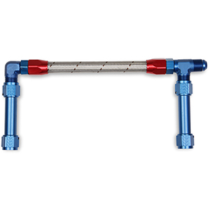 Holley 34-46 -8an Single Inlet W/stainless Hose