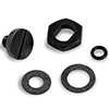 Holley 34-7BK Adj Neddle and Seat Hardware Kit - Black