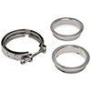 Hooker 2.5 Inch V-Band Clamp With Ss Flanges