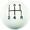 Hurst 1630014 Shift Knob - White 5 Speed M12X1.75 Threads