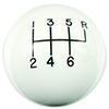 Hurst 1630016 Shift Knob - White 6 Speed M16X1.50 Threads