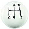 Hurst 1630025 Shift Knob - White 5 Speed 3/8 - 16 Threads