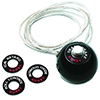 Hurst 1630050 Shift Knob - Black 7/16 - 20 Threads - 12 Volt Switch