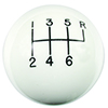 Hurst 1630056 Shift Knob - White 6 Speed 9/16 - 18 Threads - C5 Corvette