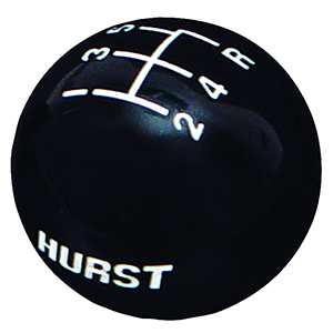 Hurst 1630125 Shift Knob - Black 5 Speed 3/8 - 16 Threads