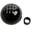 Hurst 1630156 Shift Knob - Black 6 Speed 9/16 - 18 Threads - C5 Corvette