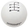 Hurst 1630225 Shift Knob - White 6 Speed M12X1.25 Threads