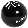 Hurst 1631040 Shift Knob - Black 6 Speed 3/8 - 16 Threads