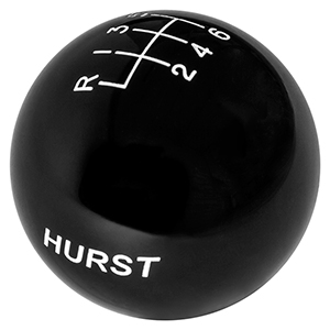 Hurst 1631225 Shift Knob - Black 6 Speed M12 X 1.25 Threads