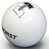 Hurst 1631401 Shift Knob - White Universal